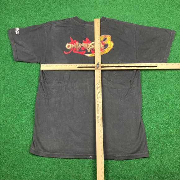 Vintage Capcom Onimusha 3 Demon Siege Shirt Mens M Black 2004 Video Game Promo - Picture 10 of 13